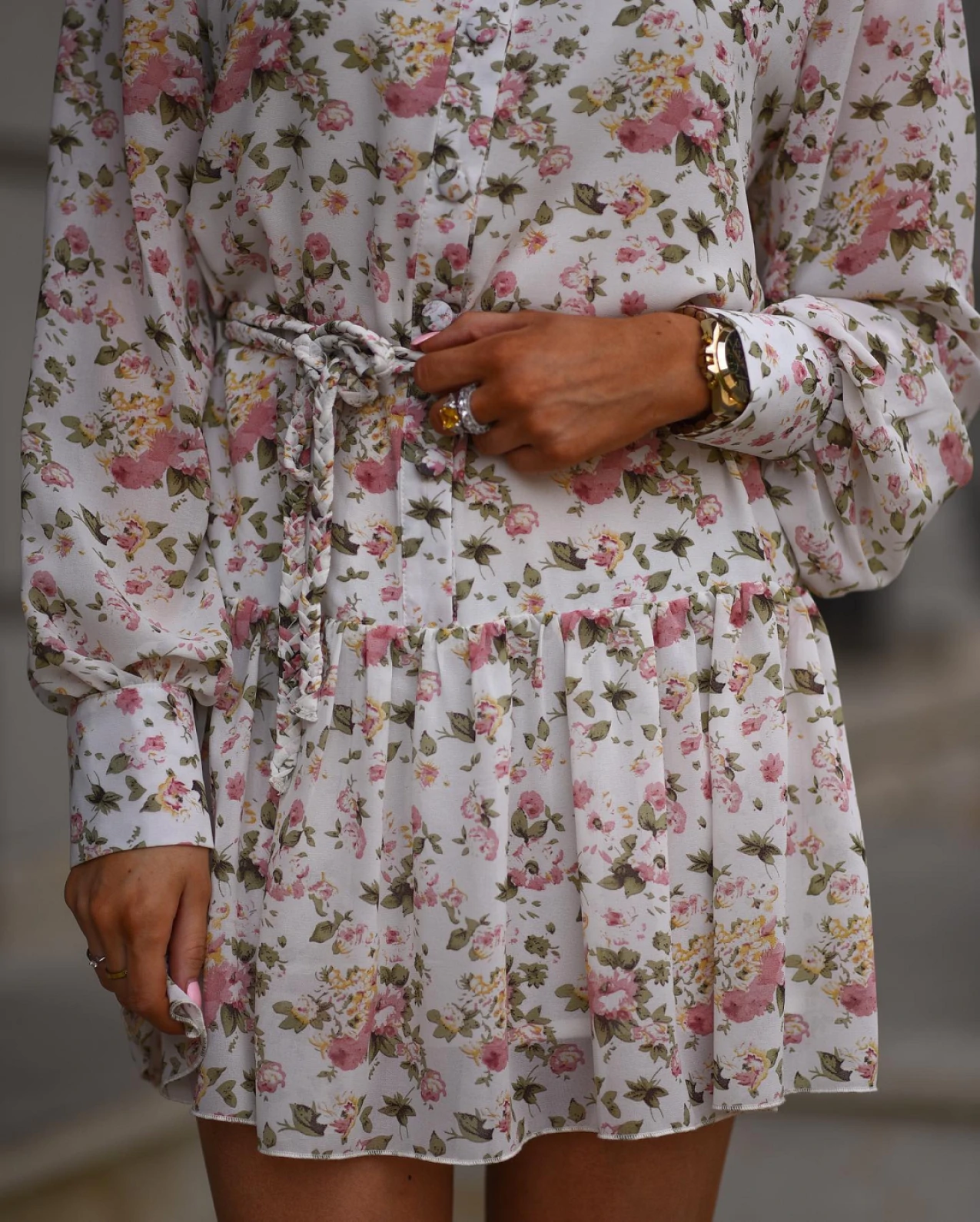 Сукня FLORAL Колір: Молочний