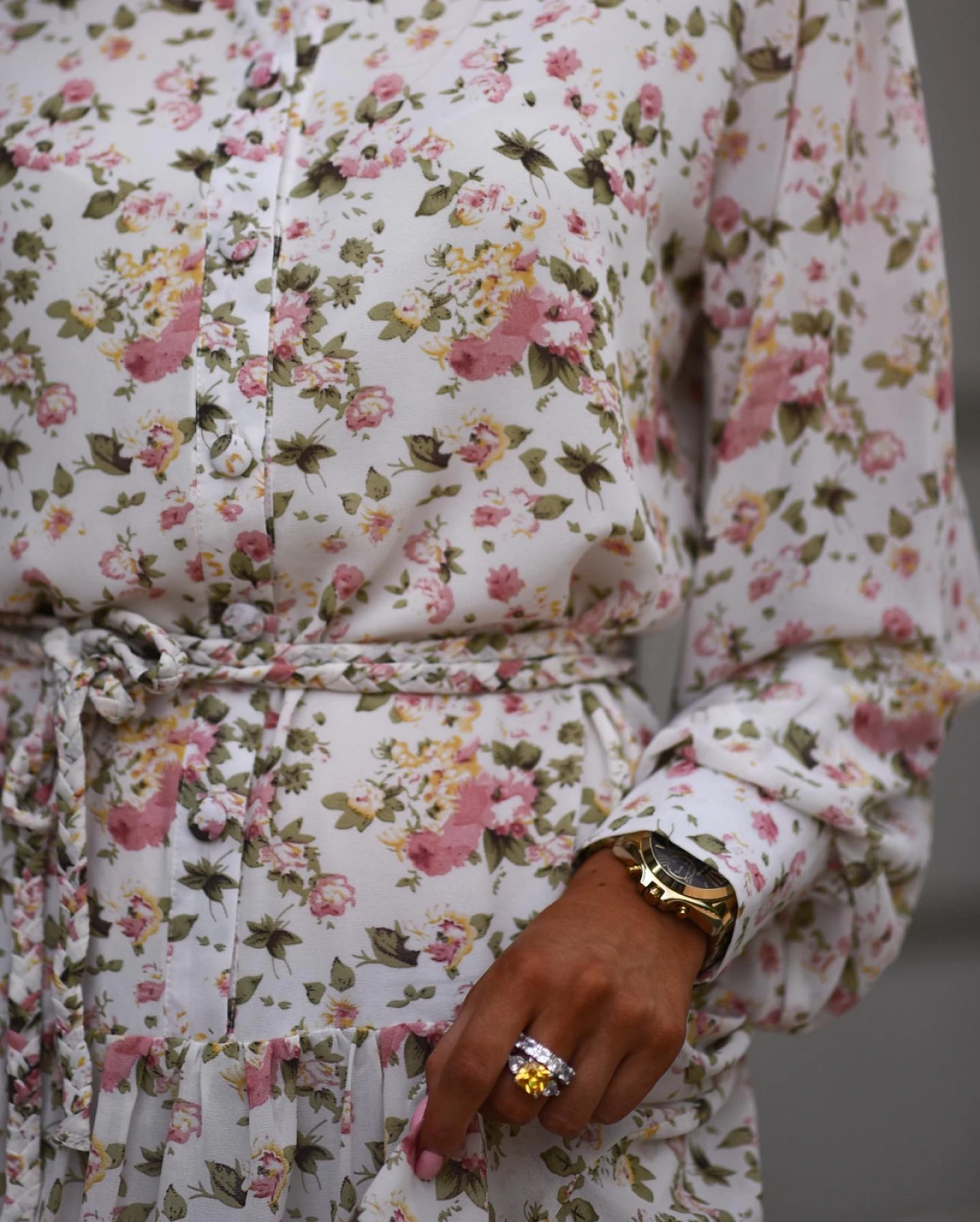 Сукня FLORAL Колір: Молочний