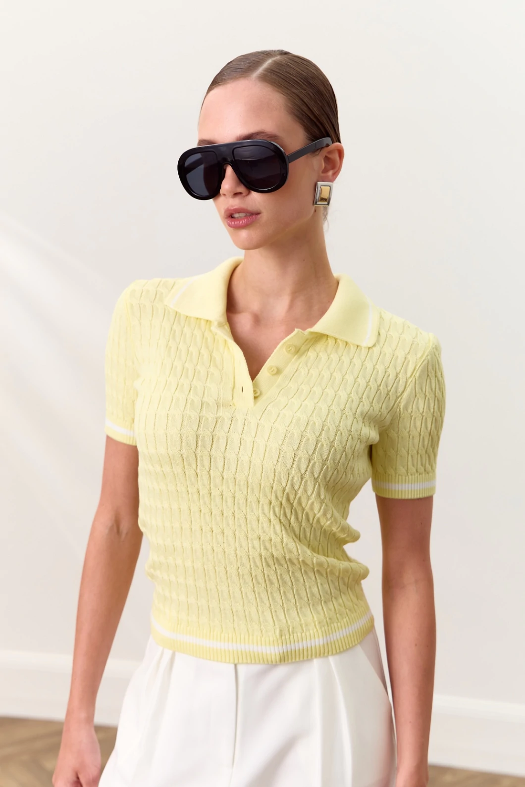 Поло twist Колір: Жовтий; Розмір: ХС
